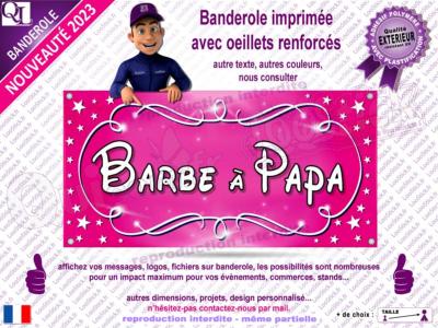 Banderole BARBE à PAPA arabesque plv Foire (deco3)