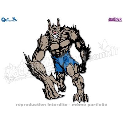 Autocollant LOUP-GAROU (ref1)