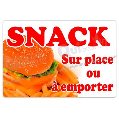 Adhésif publicité SNACK (ref1)