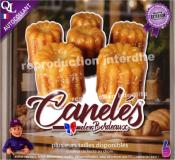 Autocollant CANELES de BORDEAUX TITRE détouré STICKER