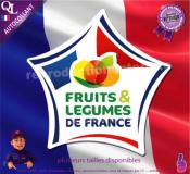 Autocollant FRUITS ET LEGUMES DE FRANCE
