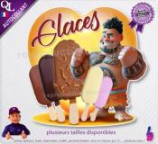 Autocollant GLACES BATON COEUR tahitien 1