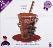 autocollant GRANITE parfum CHOCOLAT sticker