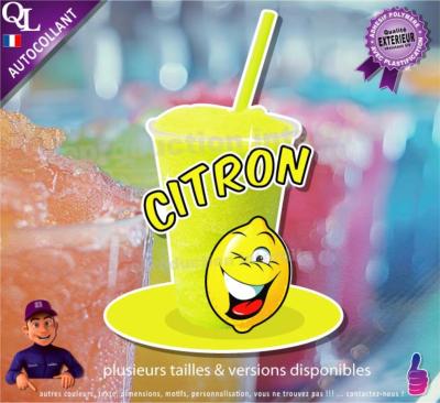 autocollant GRANITE parfum CITRON sticker