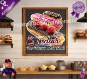 Autocollant L'ECLAIR nos patissiers ont du talent