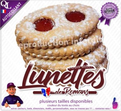 Autocollant LUNETTES de ROMANS TITRE sticker