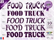 Stickers Lettrage FOOD TRUCK (ref1)