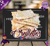 Autocollant OREILLETTES BUGNES PROVENCALES TITRE sticker