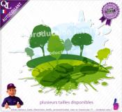 Autocollant LOGO ref 2 paysagiste jardinier elagueur
