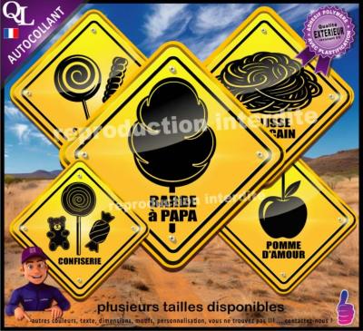 Autocollant PANNEAU AUSTRALIE confiserie foraine