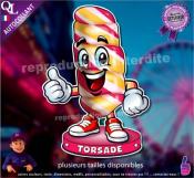 Autocollant SUCETTE TORSADE FORAINE COMIQUE ref1