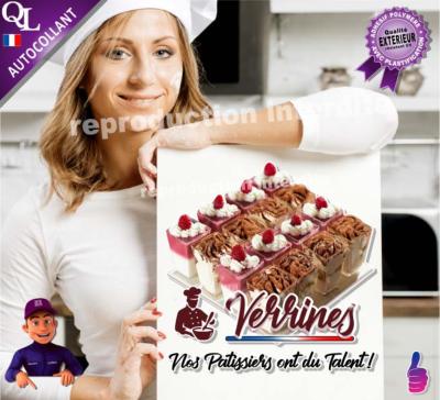 Autocollant VERRINES nos patissiers ont du talent