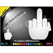 Sticker Doigt d'Honneur REFLECHISSANT