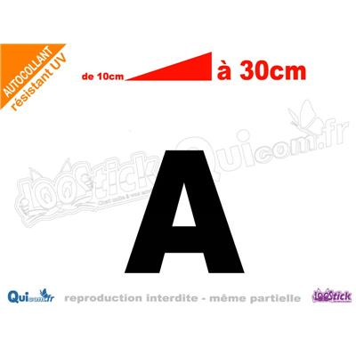 lettre adhésive grande taille de 10 à 30cm