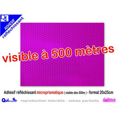 Adhésif Réfléchissant Microprismatique VIOLET format 20x25cm