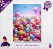 BONBONS ronds poster photo adhésif  ref 1