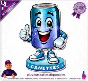 Autocollant CANETTES COMIQUE ref1