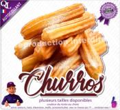 Autocollant CHURROS TITRE détouré forain STICKER