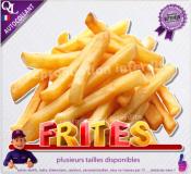 Autocollant FRITES titre 3D sticker