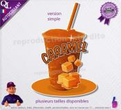 autocollant GRANITE parfum CARAMEL sticker