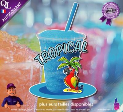 Autocollant GRANITE parfum TROPICAL adhésif pro