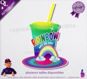 autocollant GRANITE parfum RAINBOW ARC EN CIEL sticker
