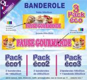 Banderole PAUSE GOURMANDE Pack éco au choix