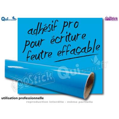 Adhésif Effaçable couleur BLEU