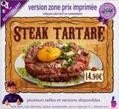 Autocollant STEAK TARTARE affiche western