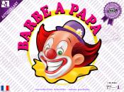 Autocollant Clown Barbe  Papa