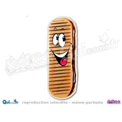 Autocollant Cartoon Panini Nutella