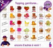 Etiquettes autocollantes illustrées PARFUMS GLACE BOULE
