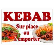 Pub Enseigne KEBAB adhésif diffusant ou opaque