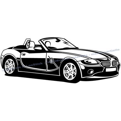 2 stickers BMW Z4 55x21cm