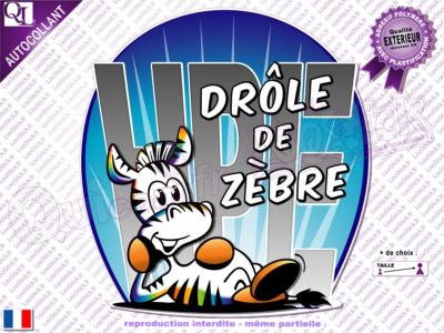 Autocollant Drôle de ZEBRE