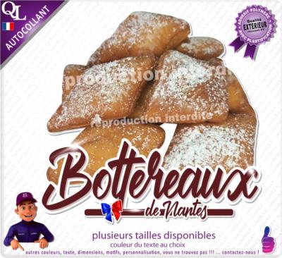Autocollant BOTTEREAUX de NANTES titre STICKER