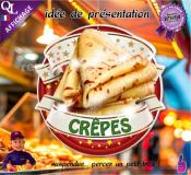 PANCARTE PLV PVC CREPES ruban forain