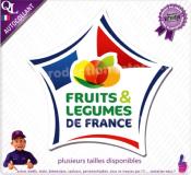 Autocollant FRUITS ET LEGUMES DE FRANCE