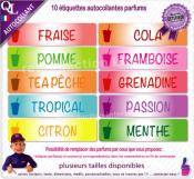 Etiquettes autocollantes PARFUMS couleurs Granita (ref1)