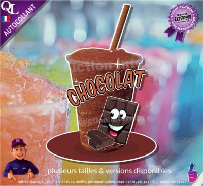 autocollant GRANITE parfum CHOCOLAT sticker