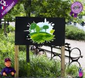 Autocollant LOGO ref 2 paysagiste jardinier elagueur