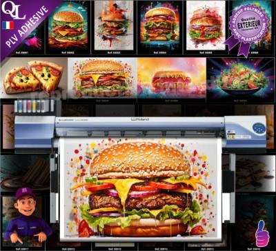 impression PLV adhésive collection FOOD'ART salé