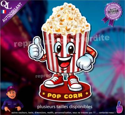 Autocollant POP CORN COMIQUE ref1