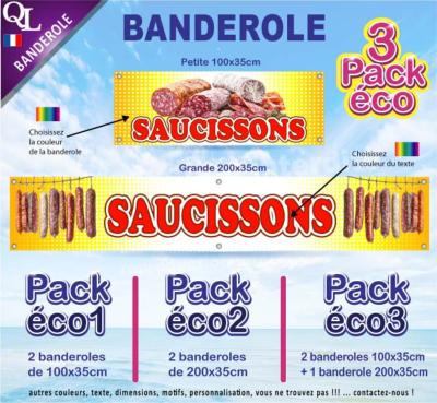 Banderole SAUCISSONS Pack éco au choix