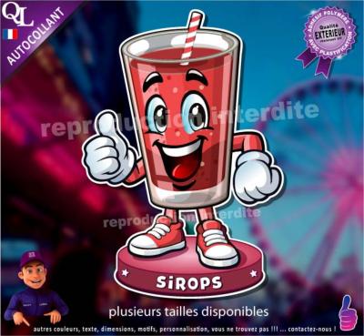 Autocollant SIROPS COMIQUE ref1