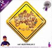 Autocollant PANNEAU AUSTRALIE carte australia