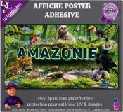 AFFICHE POSTER PLV autocollant ANIMAUX du MONDE 