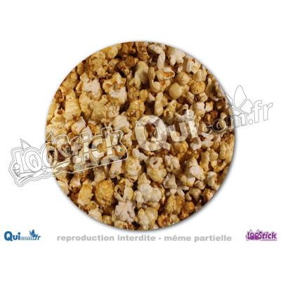 Autocollant Pop-Corn photo ronde