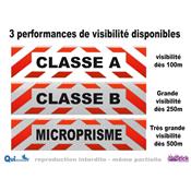 bandeau personnalisé réfléchissant taille mini 30x8cm magnétique