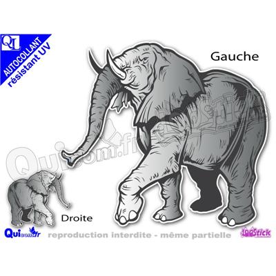 Autocollant ELEPHANT ref1 sticker résistant UV